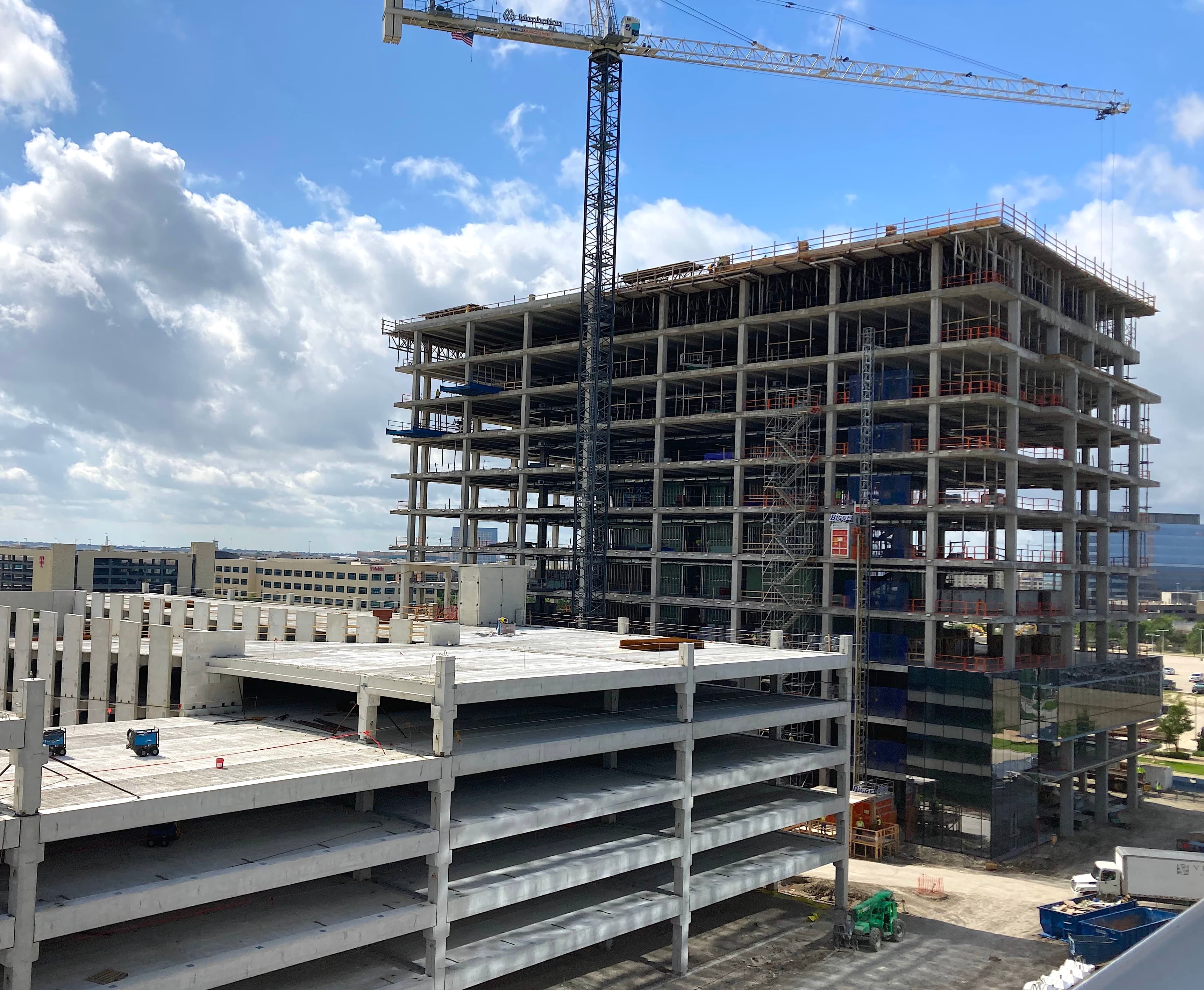 Las Colinas Office Tower - Commercial concrete project in Las Colinas, TX