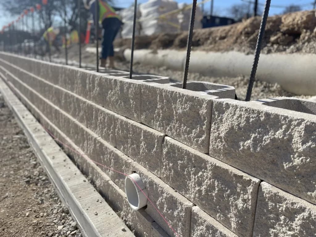 Retaining Walls commercial concrete contractors